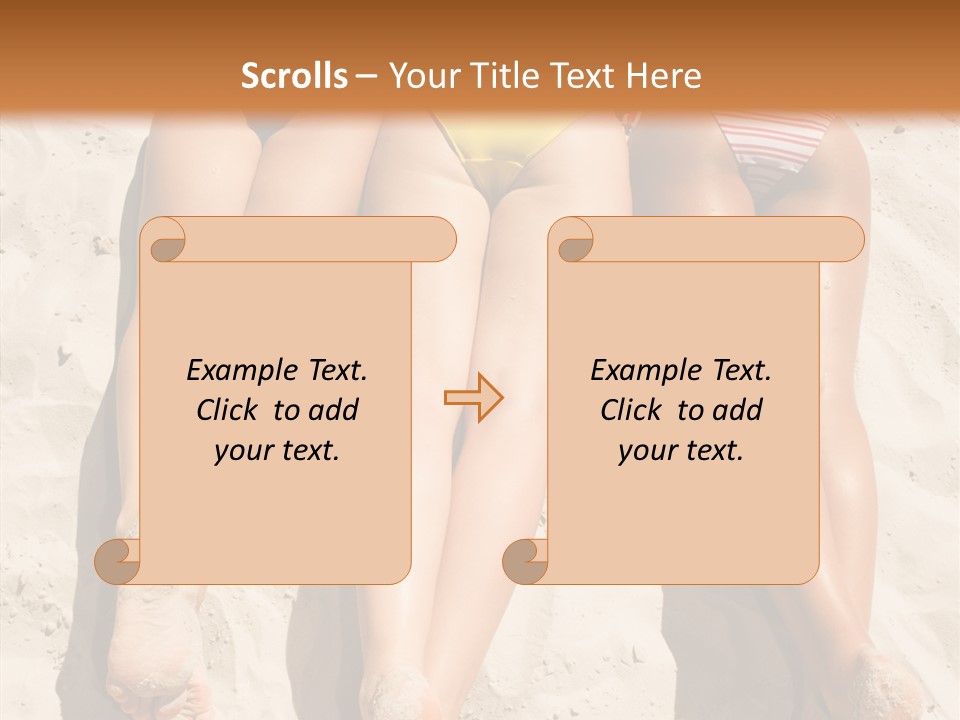 Above Down Feminine PowerPoint Template