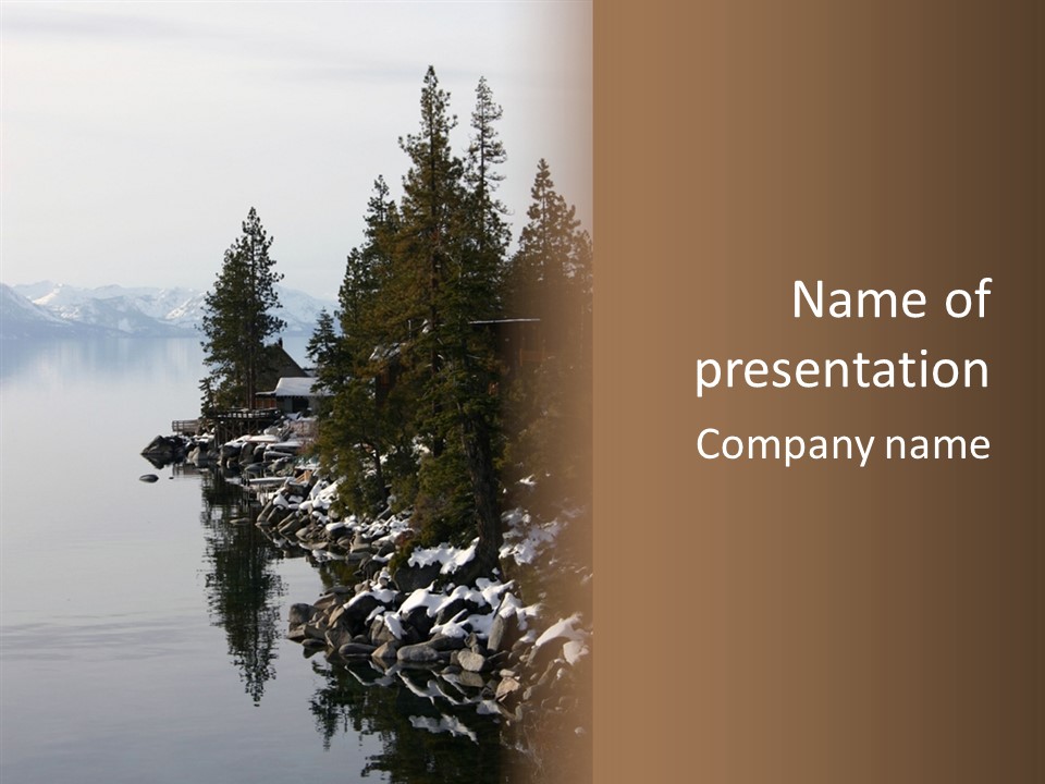 Shore Trail Resort PowerPoint Template