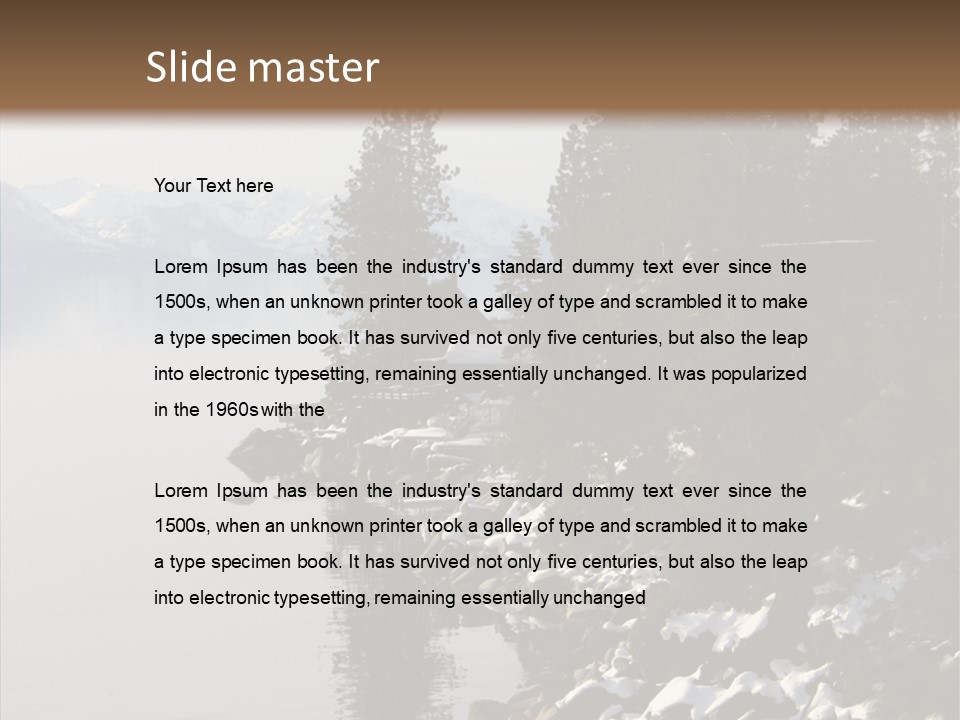 Shore Trail Resort PowerPoint Template