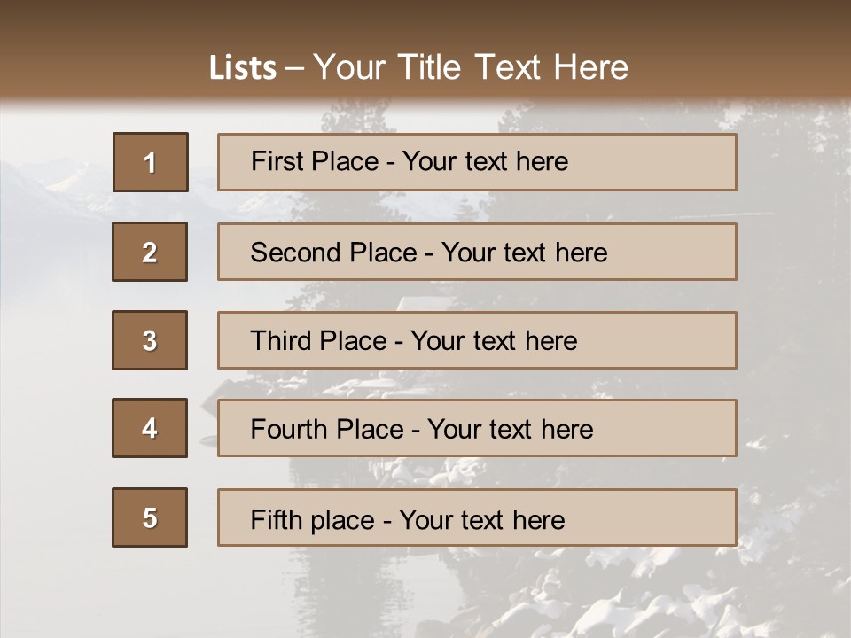 Shore Trail Resort PowerPoint Template