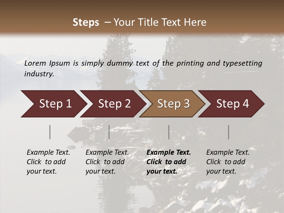 Shore Trail Resort PowerPoint Template