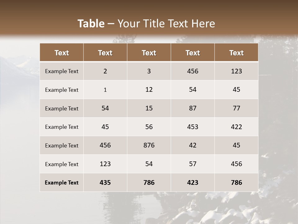 Shore Trail Resort PowerPoint Template