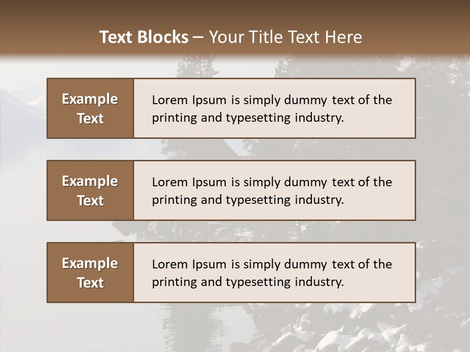 Shore Trail Resort PowerPoint Template