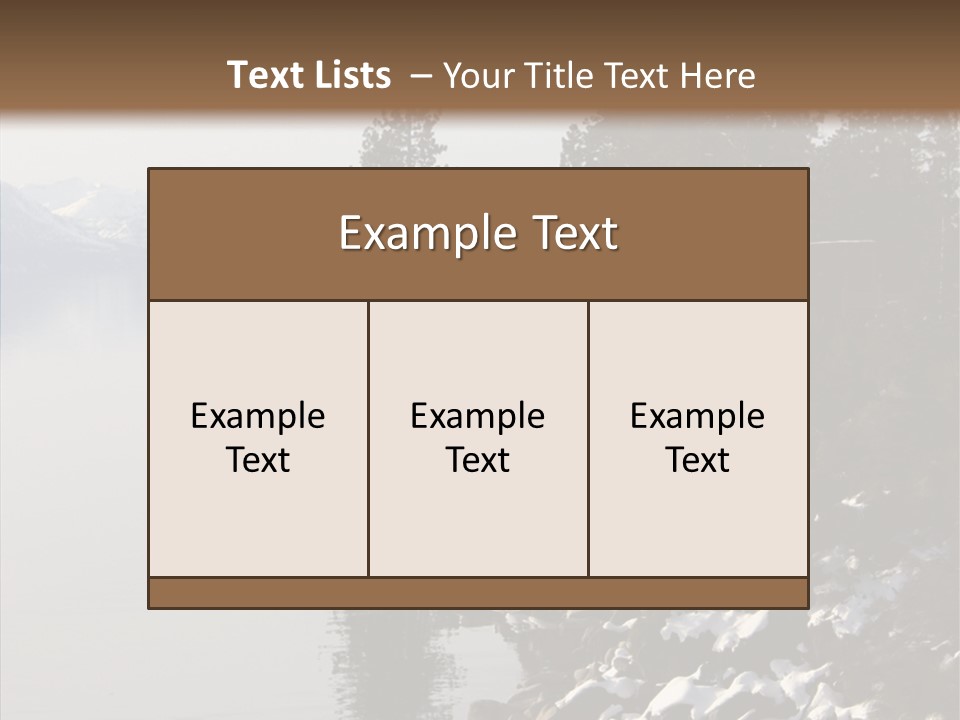 Shore Trail Resort PowerPoint Template