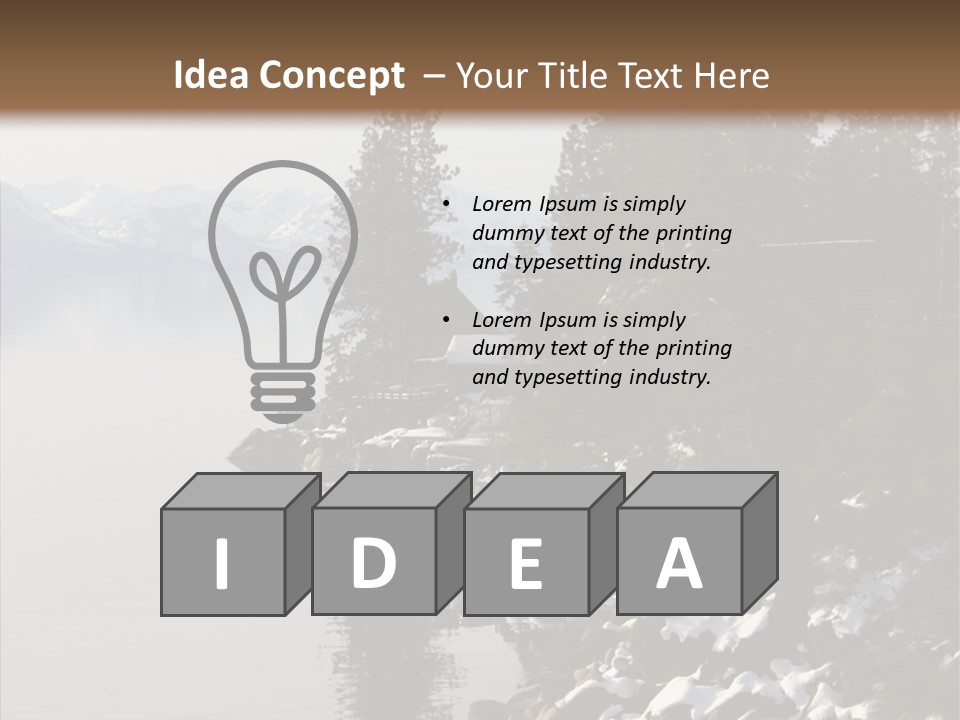 Shore Trail Resort PowerPoint Template