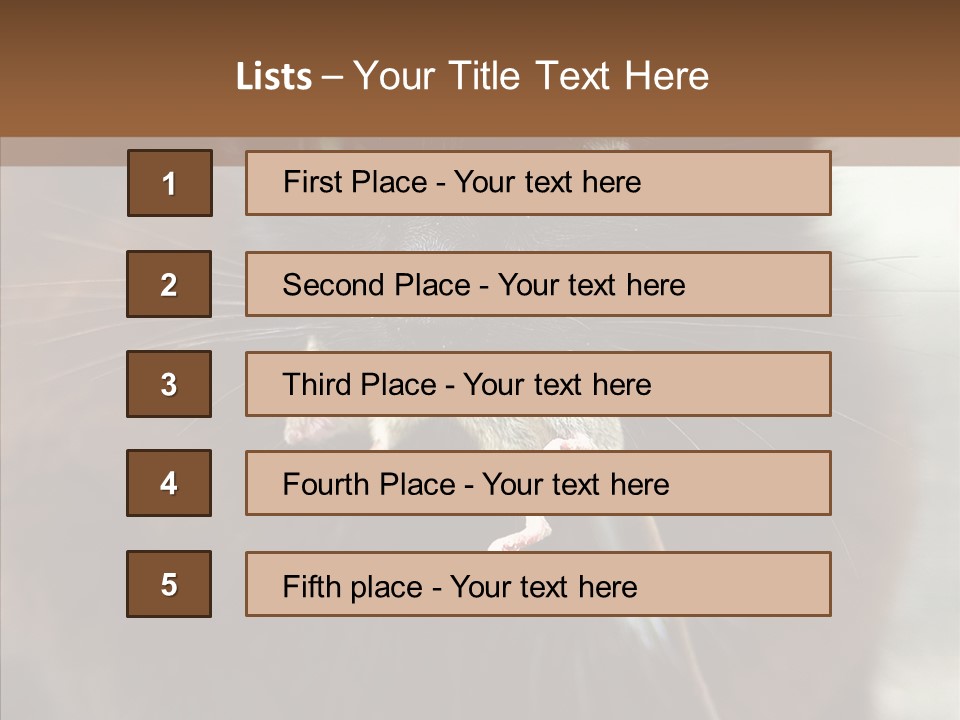 Panic Cat Isolated PowerPoint Template