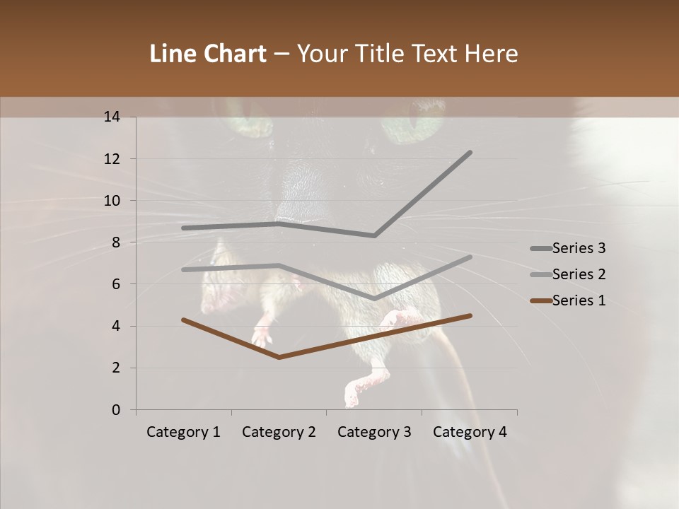 Panic Cat Isolated PowerPoint Template