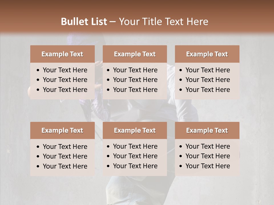 Stunt Activity Gangsta PowerPoint Template