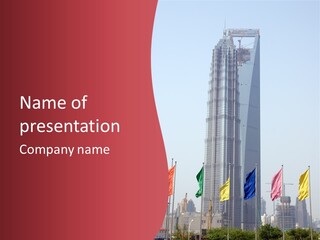 Modern Tower Chinese PowerPoint Template