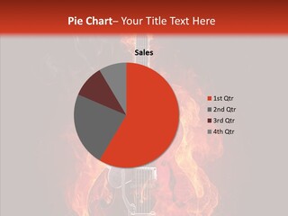 Guitar Sound Flame PowerPoint Template