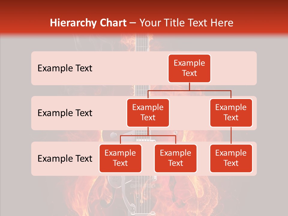 Guitar Sound Flame PowerPoint Template