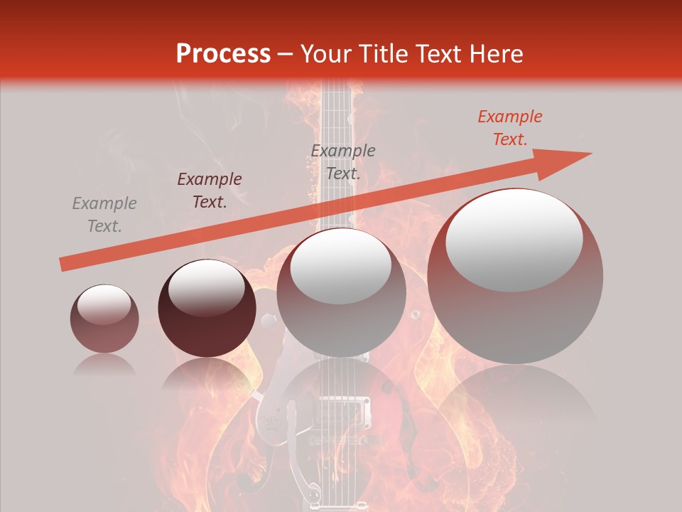 Guitar Sound Flame PowerPoint Template