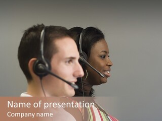 Contact Telephone Service PowerPoint Template