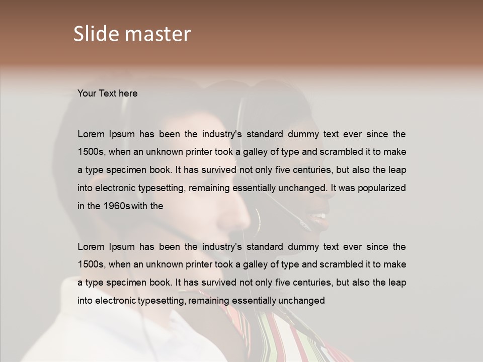 Contact Telephone Service PowerPoint Template