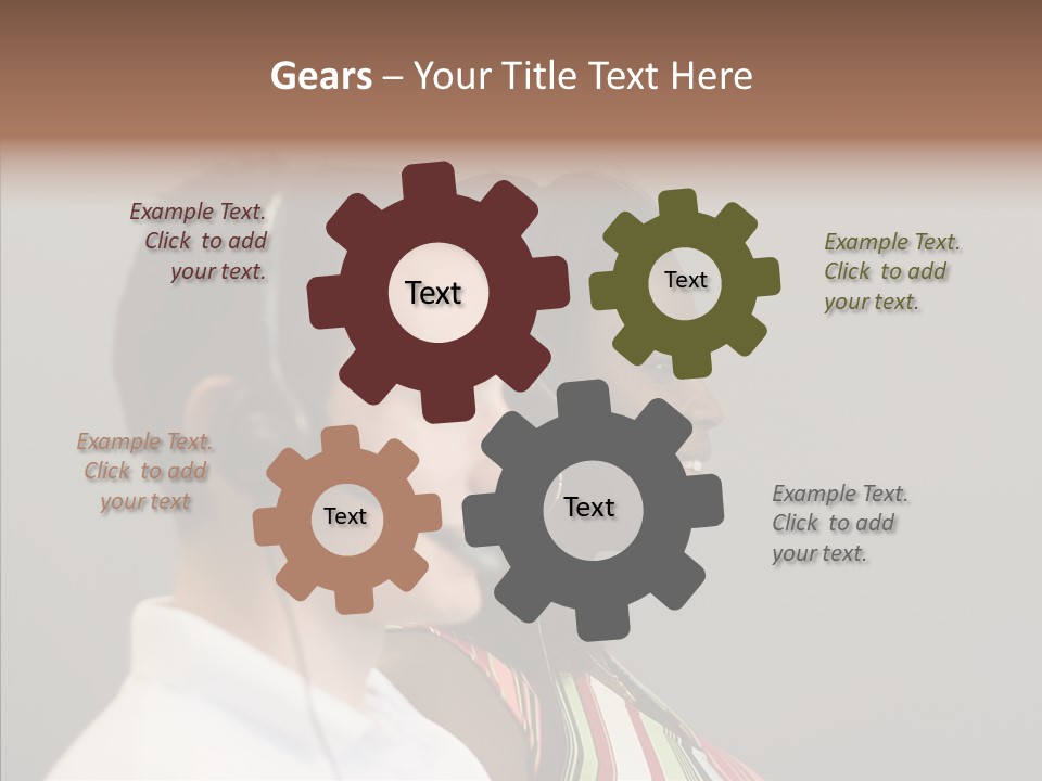 Contact Telephone Service PowerPoint Template