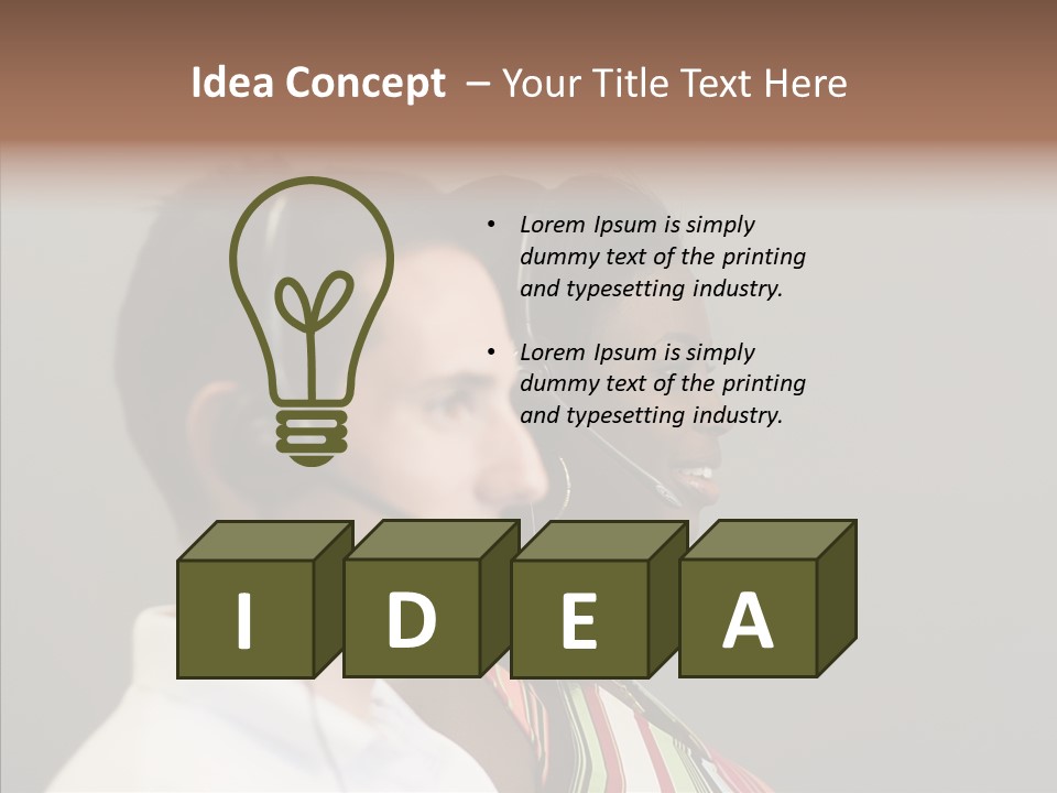 Contact Telephone Service PowerPoint Template