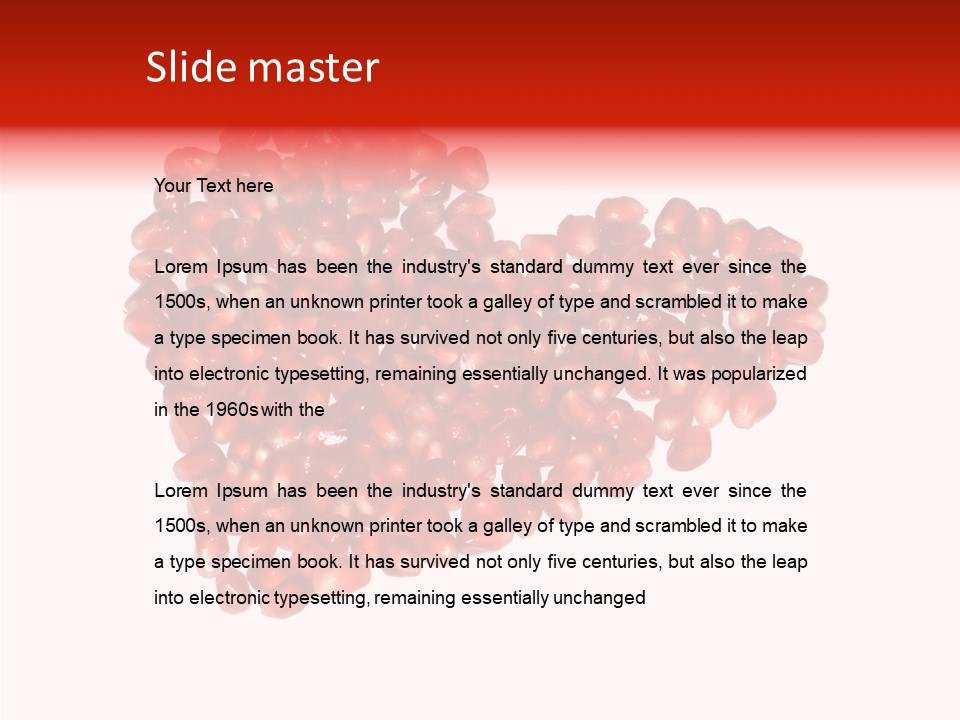 Open Pattern Vegetarian PowerPoint Template