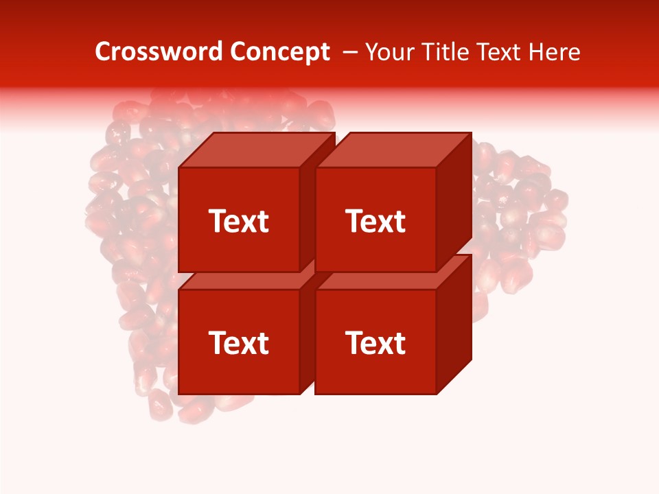 Open Pattern Vegetarian PowerPoint Template