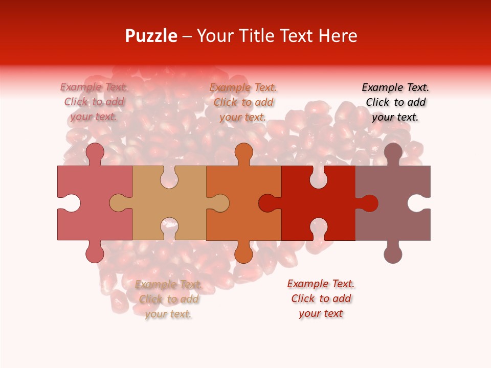 Open Pattern Vegetarian PowerPoint Template