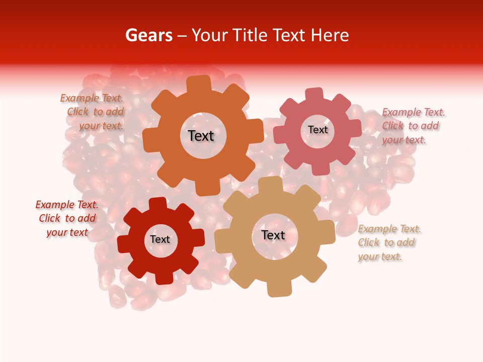 Open Pattern Vegetarian PowerPoint Template