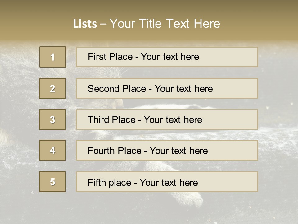 Down Sleep Domestic PowerPoint Template