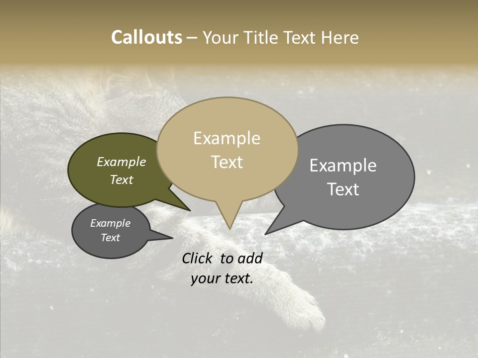 Down Sleep Domestic PowerPoint Template