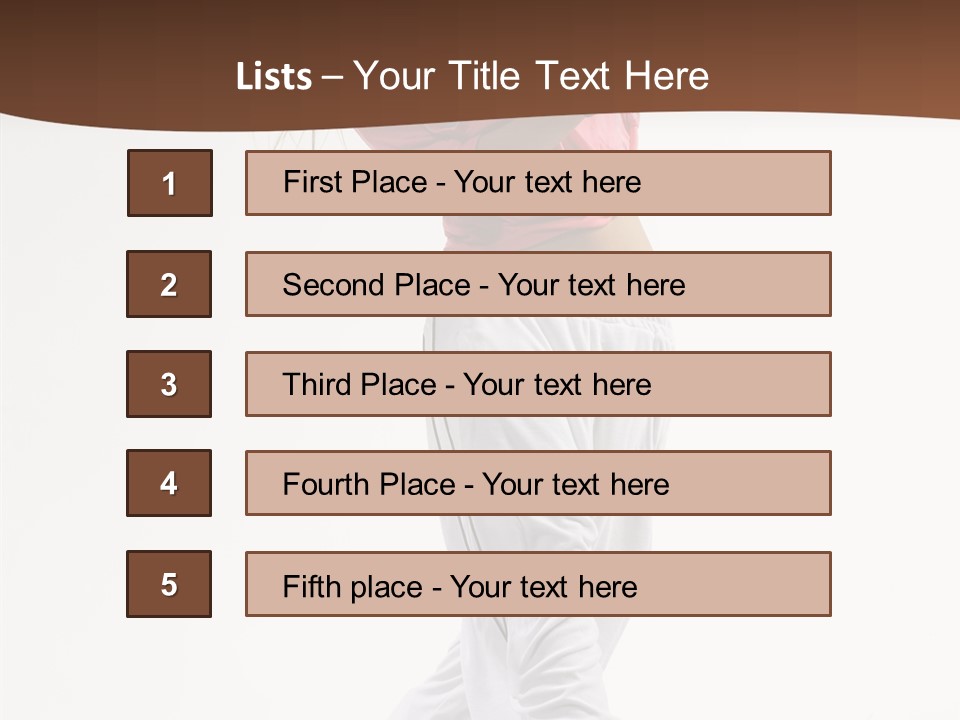 Performer Activity Action PowerPoint Template