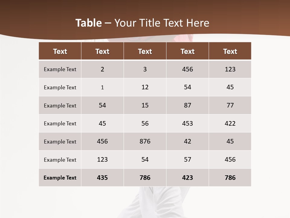 Performer Activity Action PowerPoint Template
