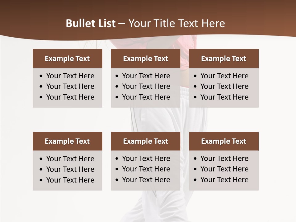 Performer Activity Action PowerPoint Template
