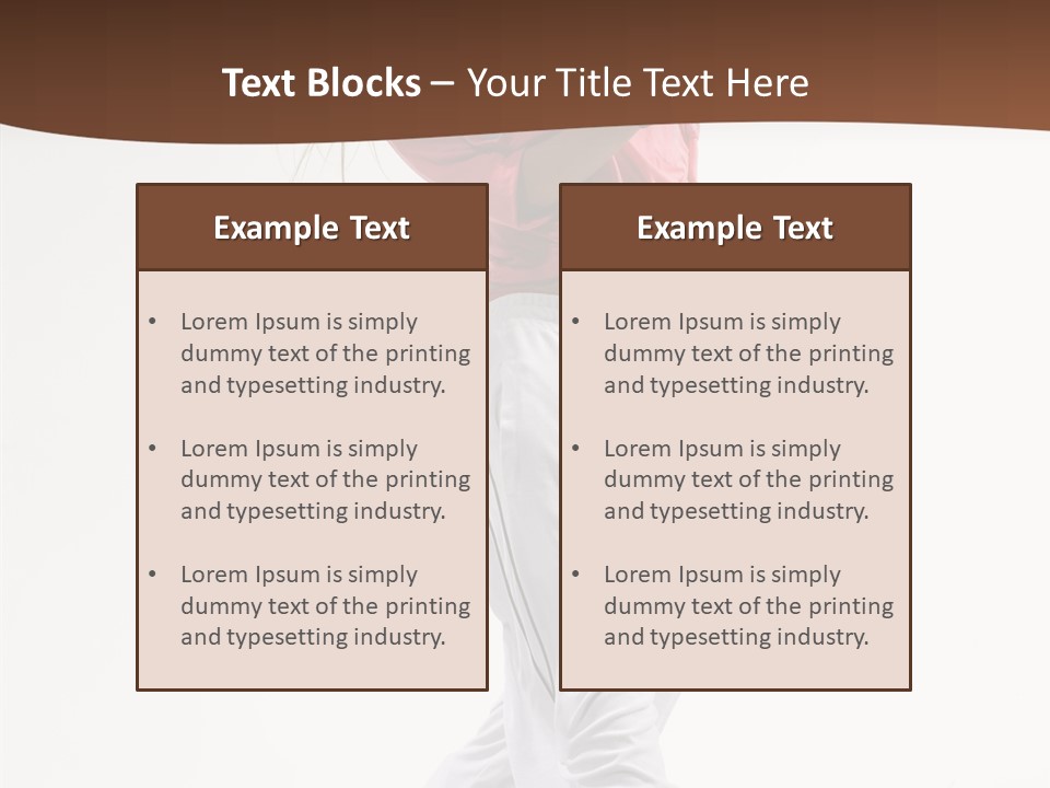 Performer Activity Action PowerPoint Template