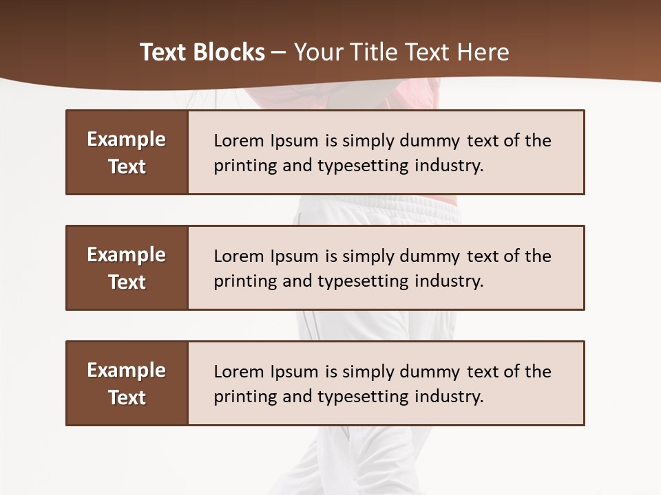Performer Activity Action PowerPoint Template