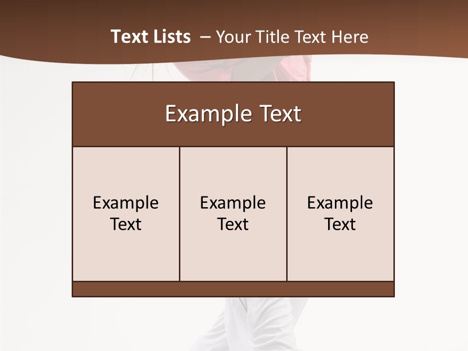 Performer Activity Action PowerPoint Template