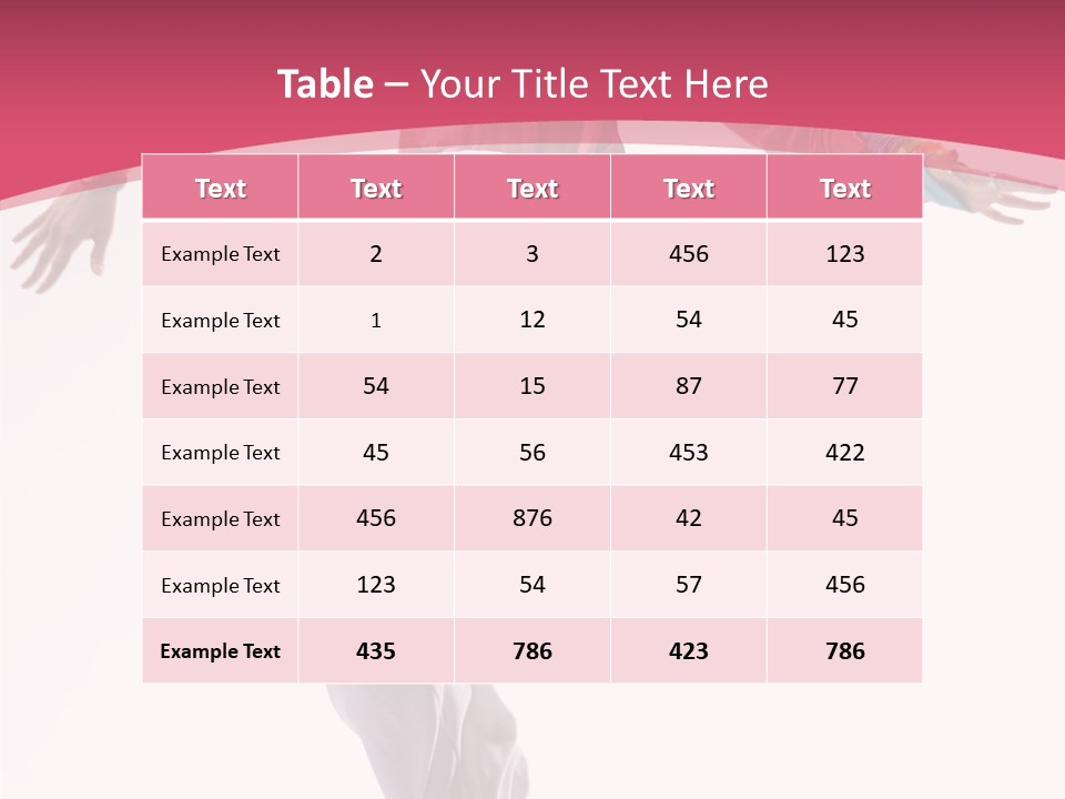 Posing Motion Exercise PowerPoint Template