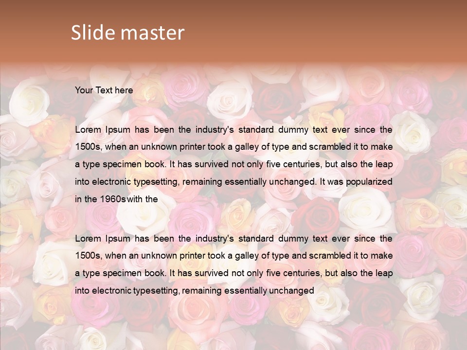 Spring Elegance Petals PowerPoint Template
