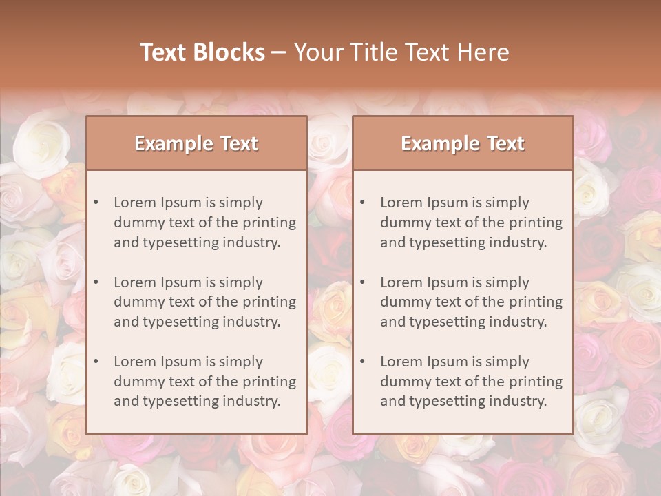 Spring Elegance Petals PowerPoint Template