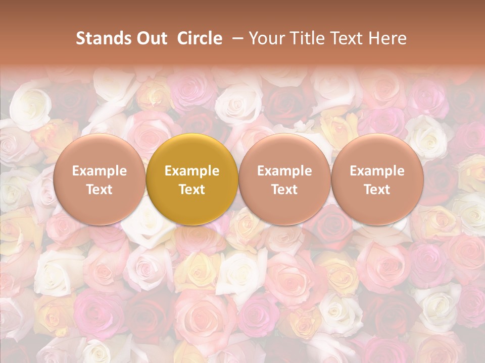 Spring Elegance Petals PowerPoint Template