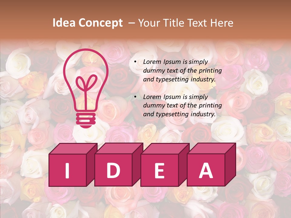 Spring Elegance Petals PowerPoint Template