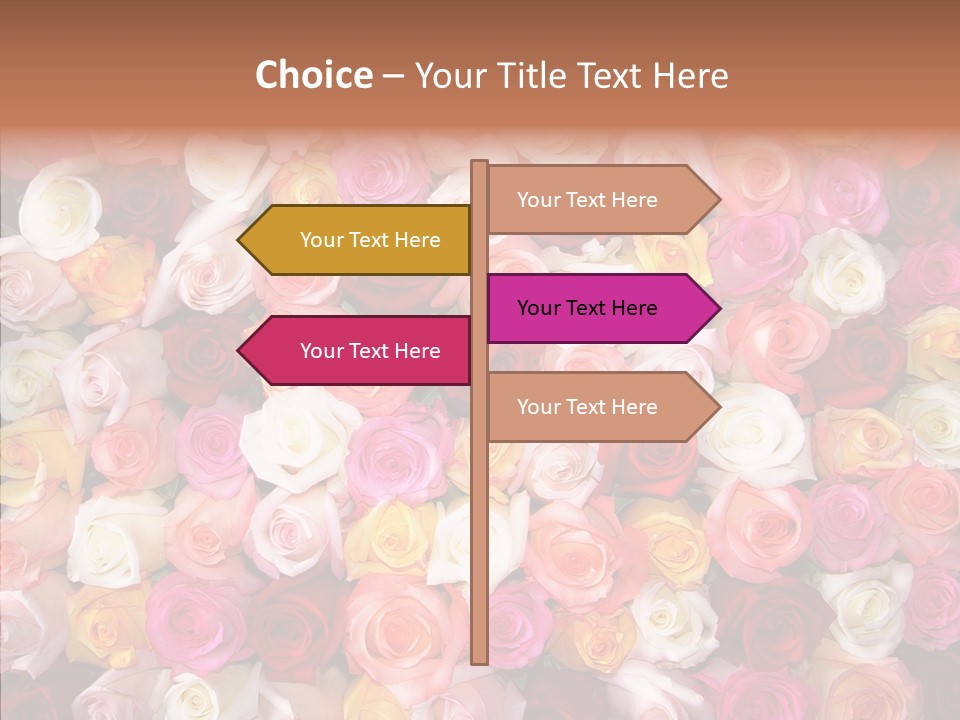 Spring Elegance Petals PowerPoint Template