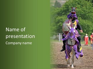 Horse Errant Chivalry PowerPoint Template