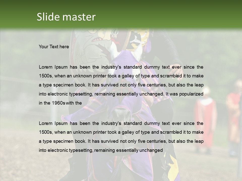 Horse Errant Chivalry PowerPoint Template