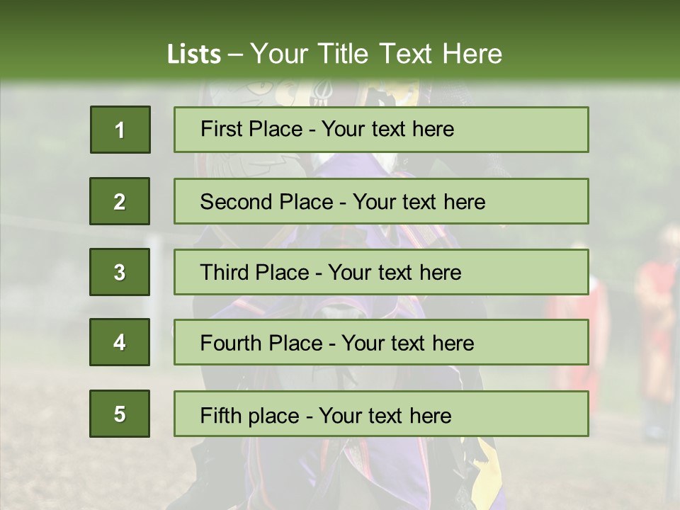 Horse Errant Chivalry PowerPoint Template