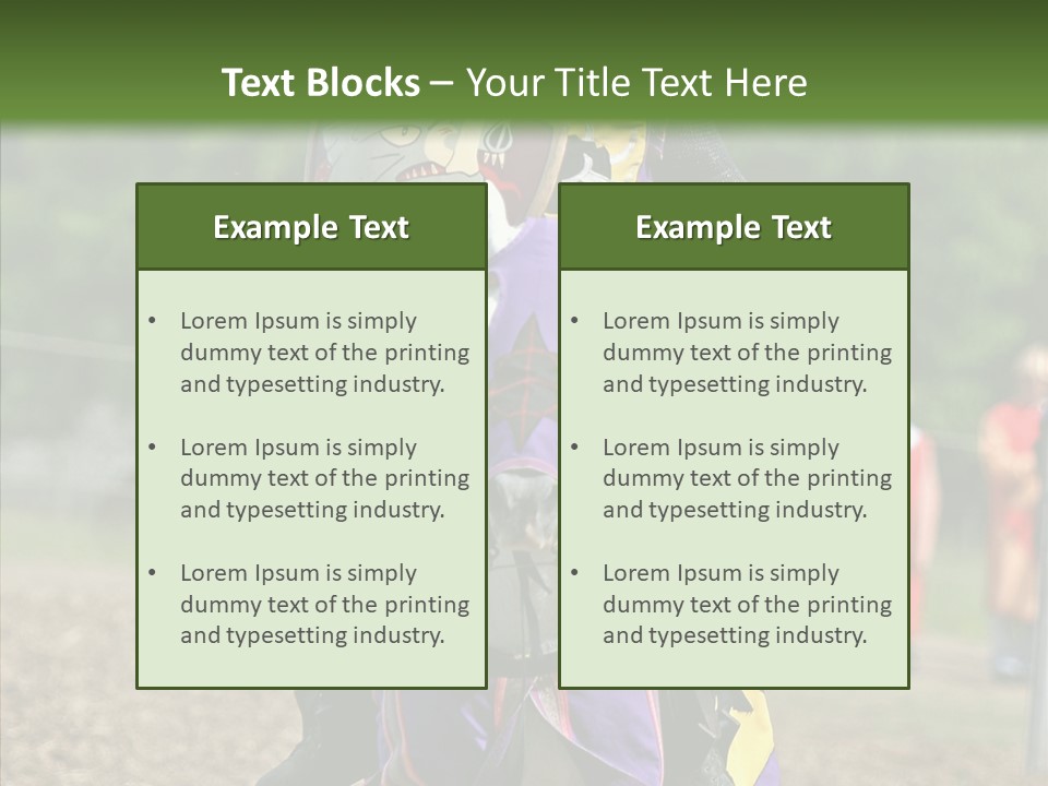 Horse Errant Chivalry PowerPoint Template
