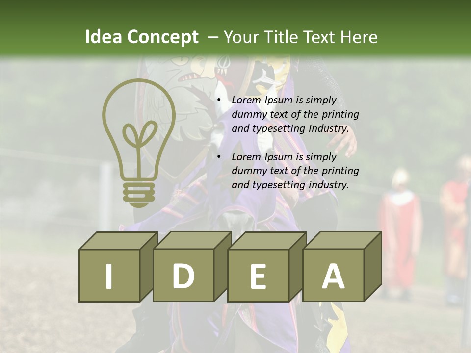 Horse Errant Chivalry PowerPoint Template