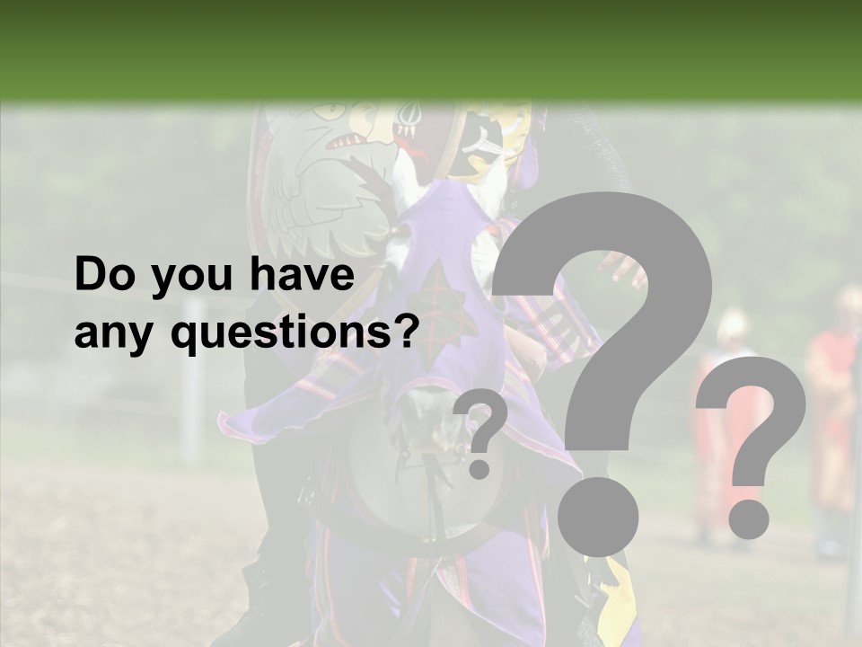 Horse Errant Chivalry PowerPoint Template