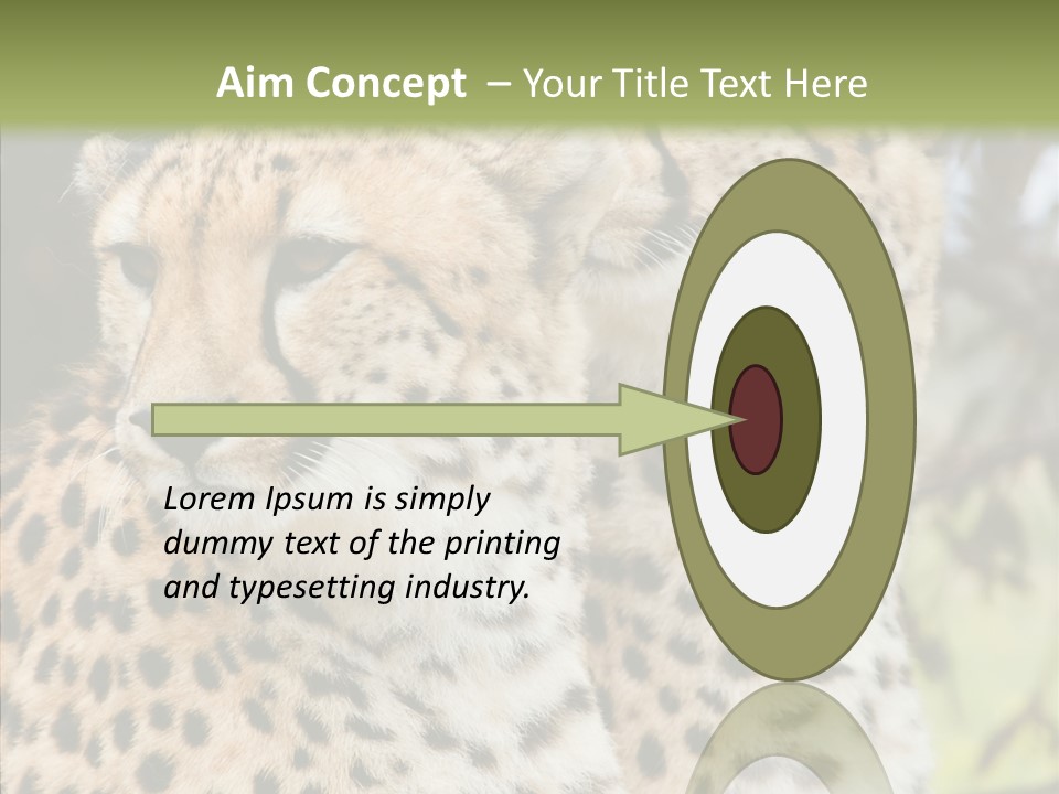 Cheetah Closeup Nature PowerPoint Template