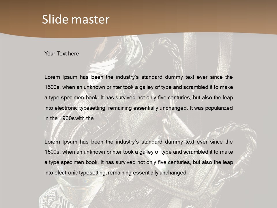 Jewelry Paper Metallic PowerPoint Template