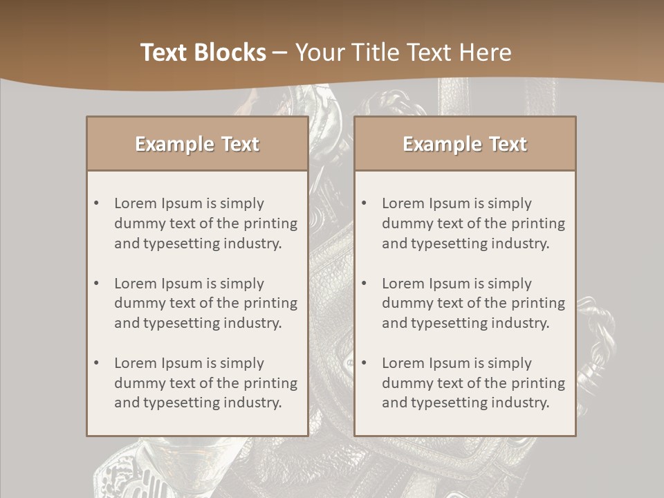 Jewelry Paper Metallic PowerPoint Template