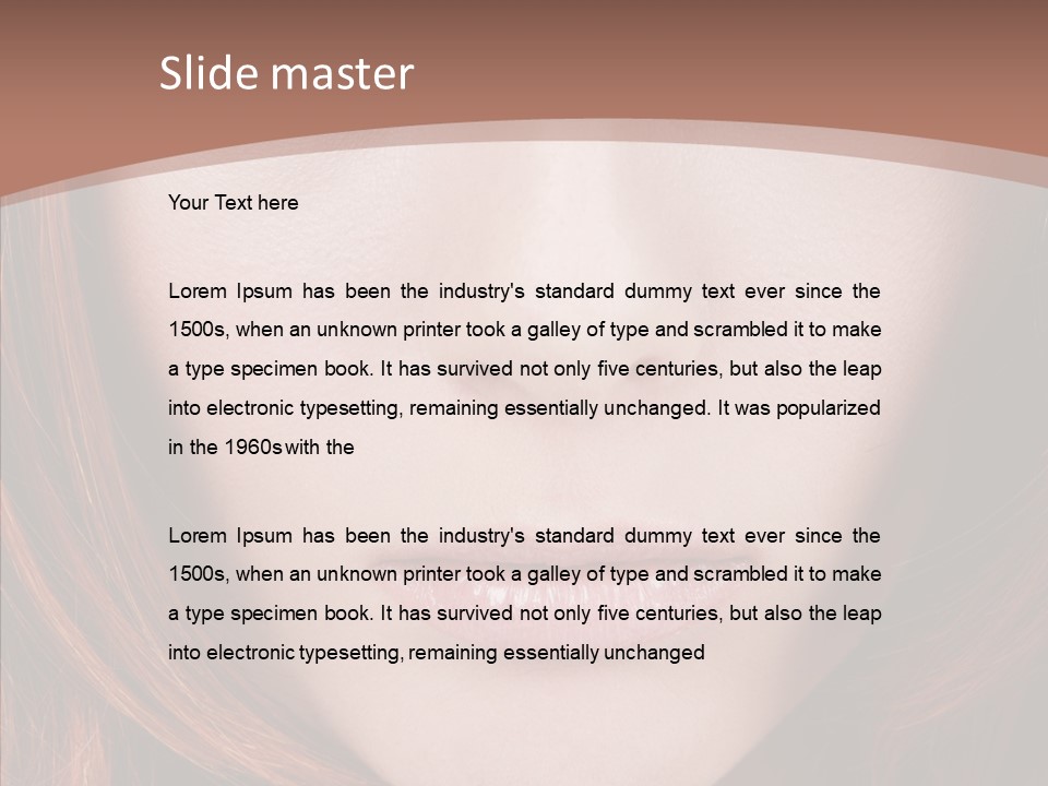 Glamourous Gloomy Sad PowerPoint Template