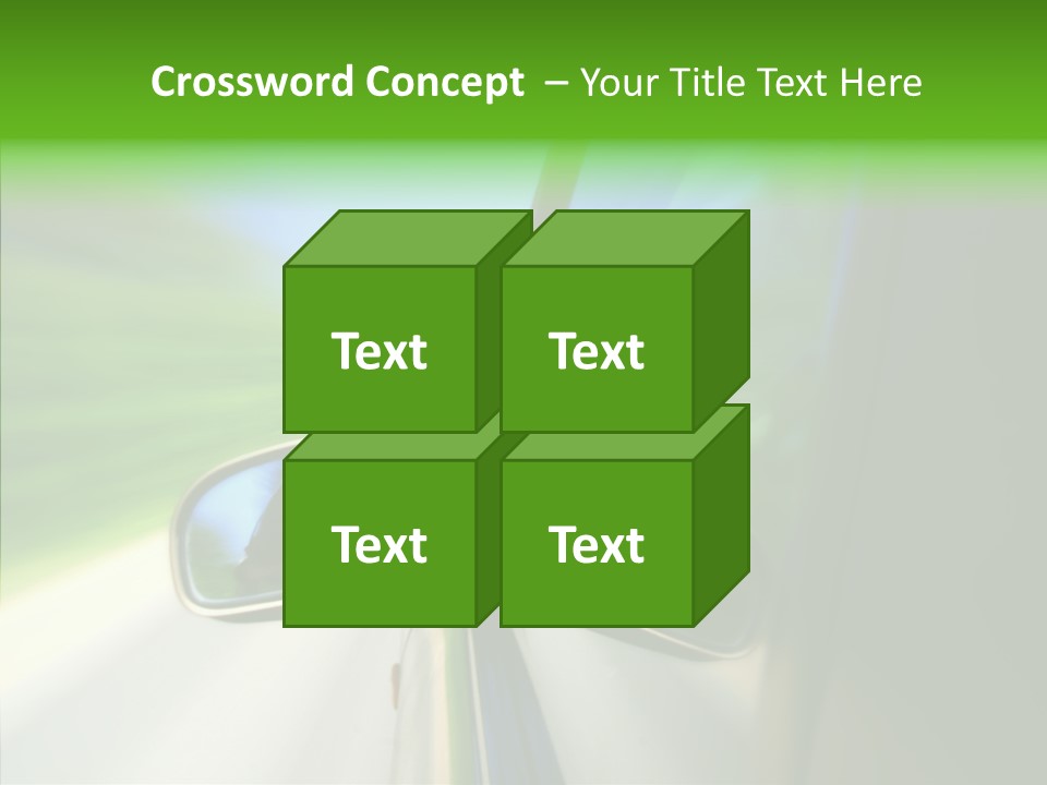 Automobile Outside Zoom PowerPoint Template