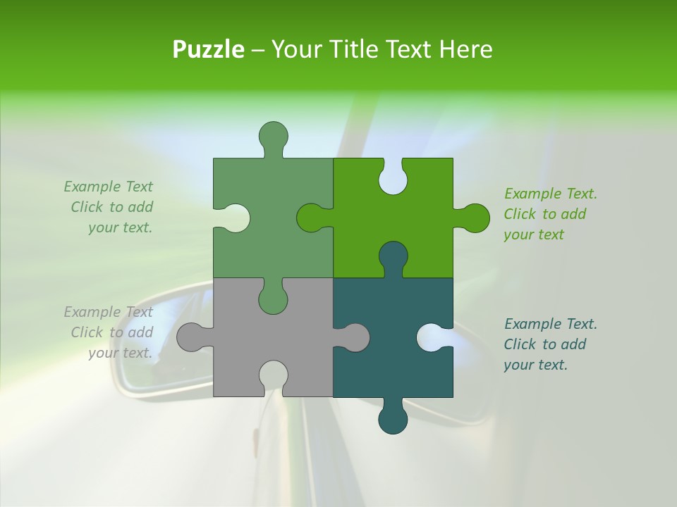 Automobile Outside Zoom PowerPoint Template